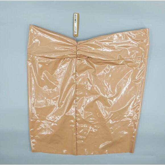 Skims Swim Mini Skirt Women 2X Ochre Textured Bikini Story Sarong Cover Up Beach - Picture 9 of 15